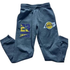 NBA Los Angeles Lakers LeBron James Sweatpants Youth Size L